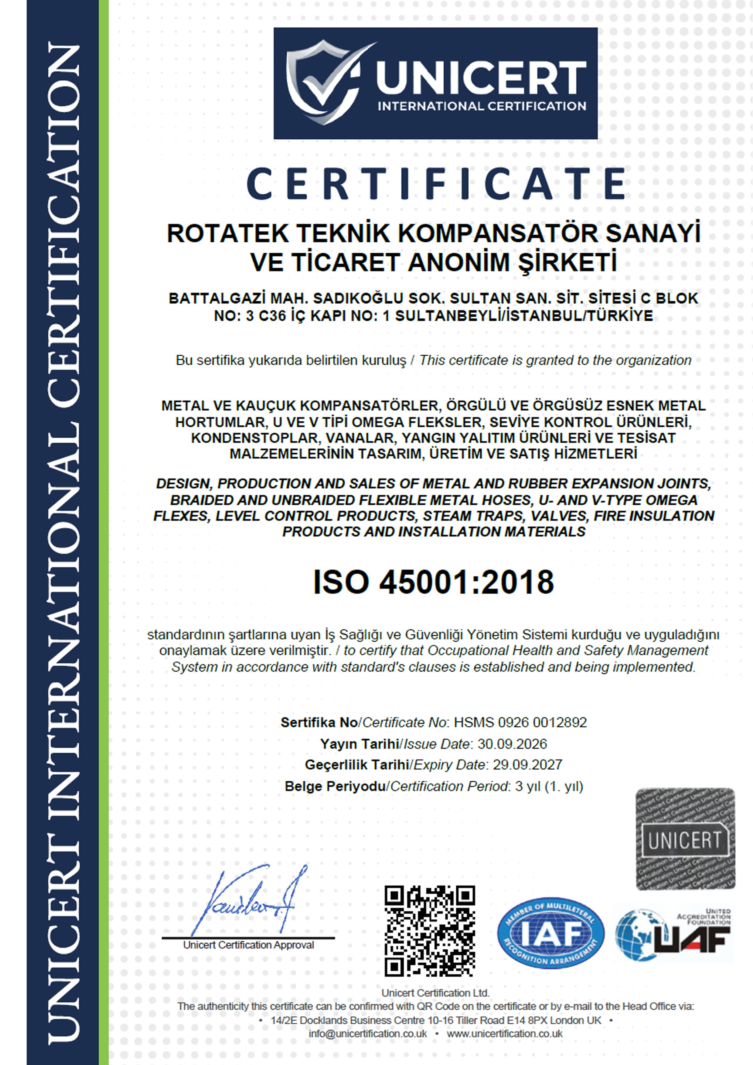 ISO 45001:2018